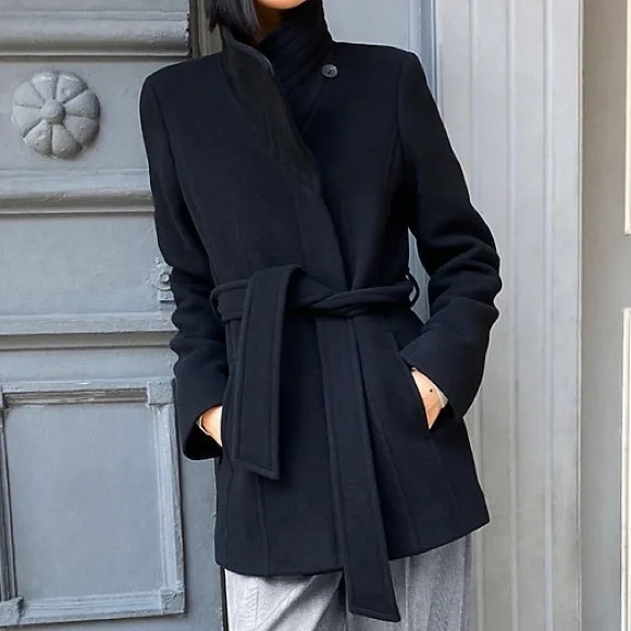 ARITZIA Babaton Connor Short Wool Beige Coat Size M fits Small - Picture 2 of 16